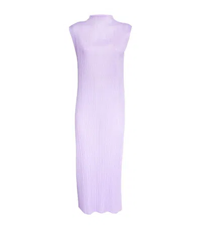 Issey Miyake Monthly Colors April Maxi Dress In Purple