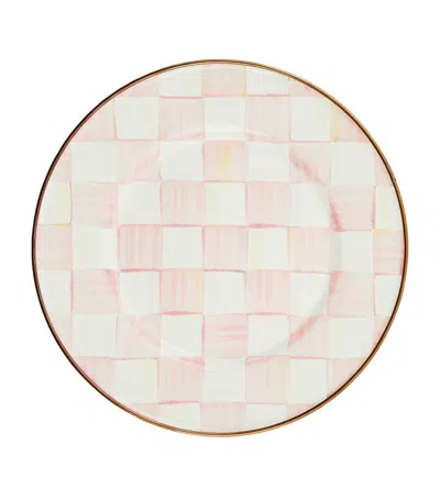 Mackenzie-childs Rosy Check Dessert Plate (20cm) In Pink