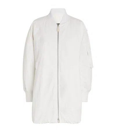 Jil Sander Down-filled Bomber Jacket In White