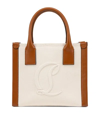 Christian Louboutin By My Side Mini Canvas Tote Bag In Multi
