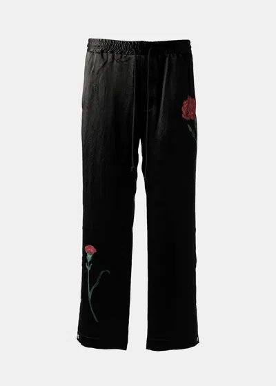 Song For The Mute Black Single Pleated Trousers