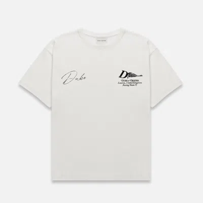 Duke & Dexter Men's Dr1 Helmet Mono Vintage White T-shirt