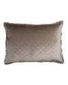 Lili Alessandra King Chloe Velvet Sham In Fawn (taupe)