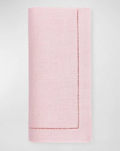 Sferra Hemstitch Dinner Napkins, Set Of 4 In Pink