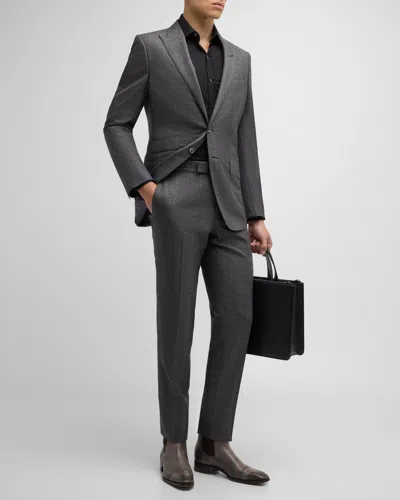 Tom Ford Men's O'connor Prince Of Wales Suit In Grey