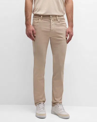 Jacob Cohen Men's Bard Slim Fit 5-pocket Pants In Beige
