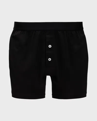 Handvaerk Men's Cotton-stretch Boxer Briefs In Black