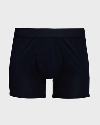 Handvaerk Men's Pima Cotton-stretch Trunks In Navy