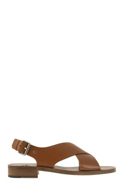 Church's Caramel Leather Rhonda Sandals