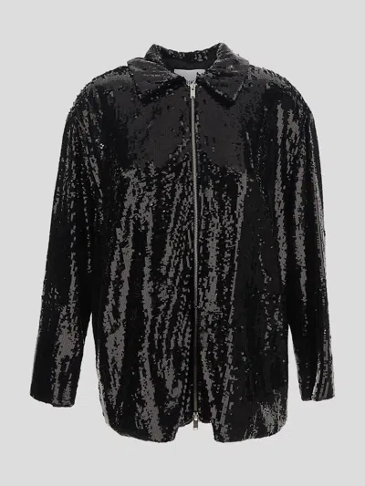 Erika Cavallini Semi-couture Coats In Black