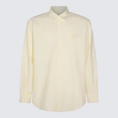 Maison Kitsuné Dark White Cotton Shirt In Chamomille