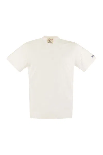 Mc2 Saint Barth Man White Cotton T-shirt