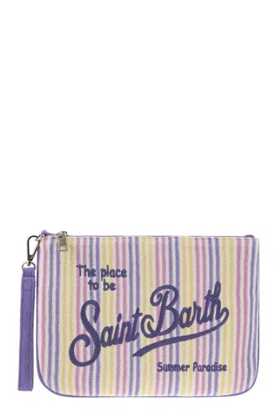 Mc2 Saint Barth Parisienne - Clutch Bag With Wrist Loop In Purple