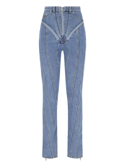 Mugler Jeans In Blue