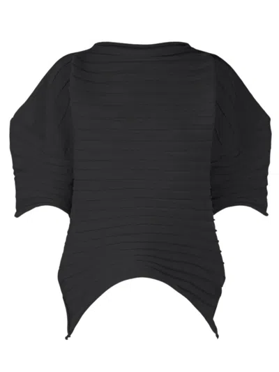 Issey Miyake Pleats Please  Chili Knit Shirt Clothing In Black