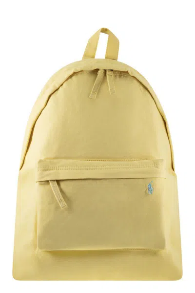 Polo Ralph Lauren Canvas Backpack In Yellow