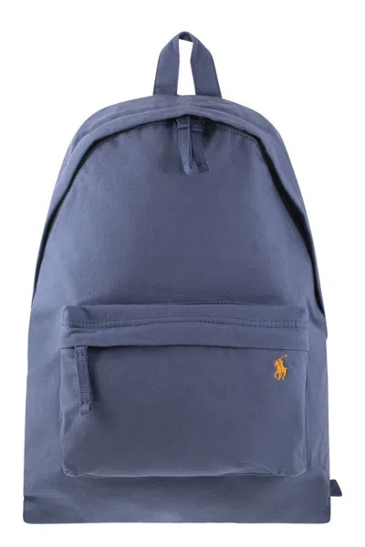 Polo Ralph Lauren Canvas Backpack In Blue