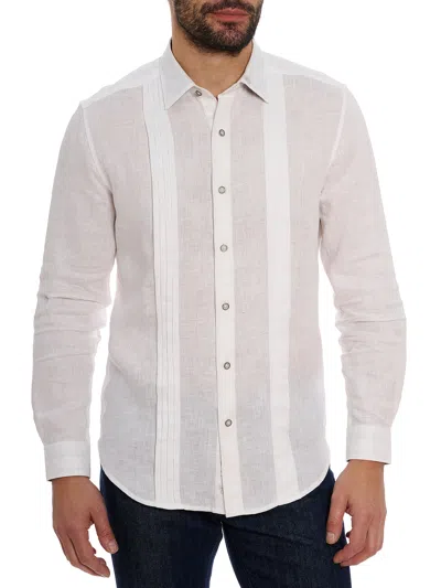 Robert Graham Baradero Long Sleeve Button Down Shirt In White