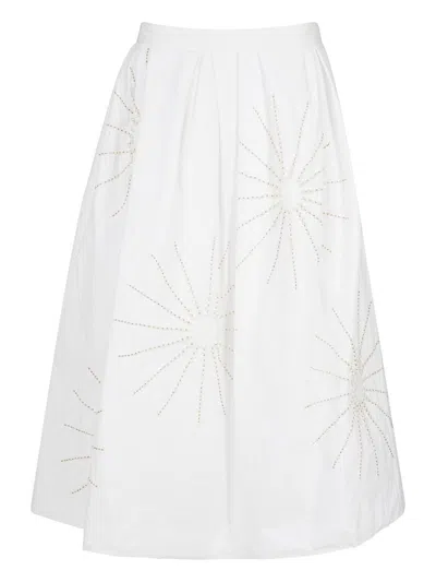 Dries Van Noten Soni Skirt Clothing In White