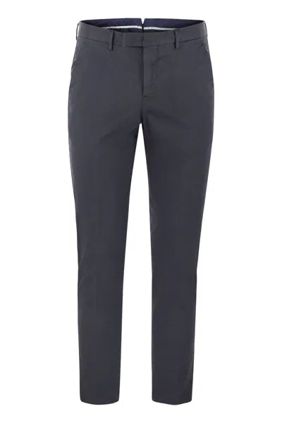 Pt Torino Master - Cotton Trousers In Night Blue