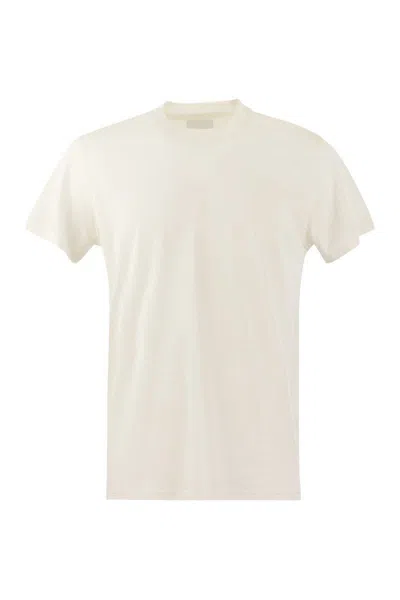Pt Torino Silk And Cotton T-shirt In White
