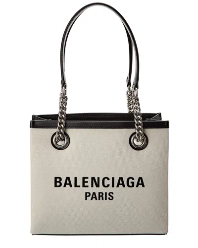 Balenciaga Small Tote Bag "duty Free" In White