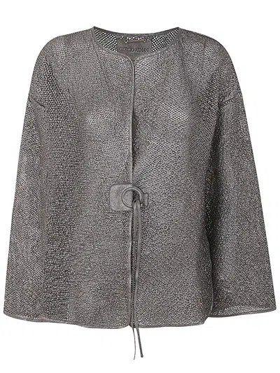 Giorgio Armani Nappa Jacket Clothing In Grey