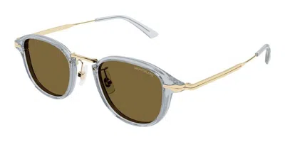Montblanc Eyewear Pantos Frame Sunglasses In Grey