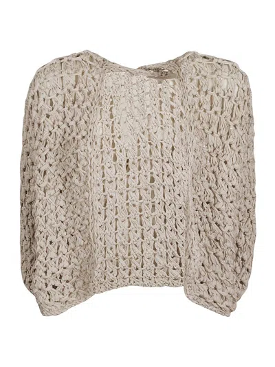 Antonelli Pignatello Knitted Cardigan In White