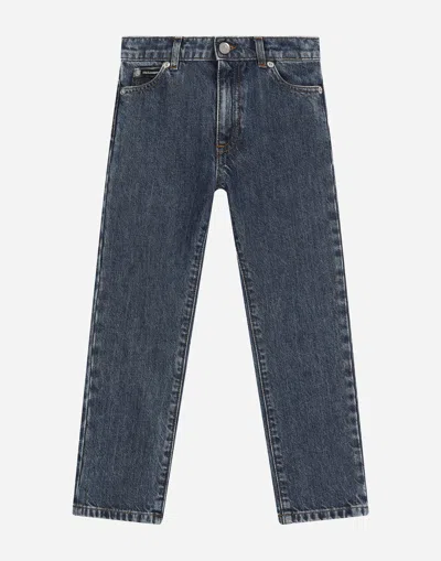 Dolce & Gabbana Jeans 5 Tasche In Denim In Blu