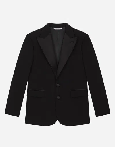 Dolce & Gabbana Kids' Giacca Class.2 Bott. In Blu Scurissimo 1