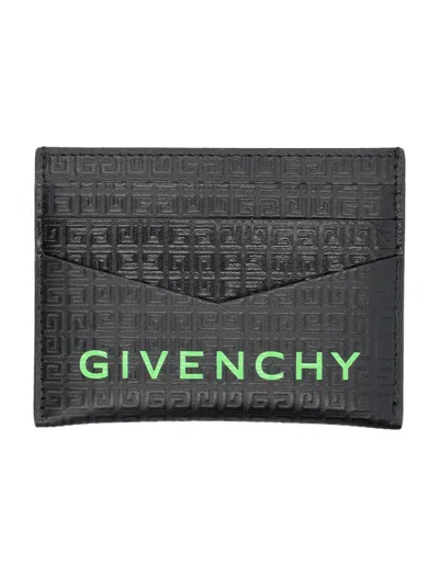 Givenchy Card Holder 2x3 Cc In Black/green