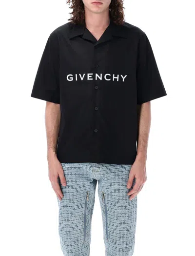 Givenchy Ss Boxy Fit Shirt In Black