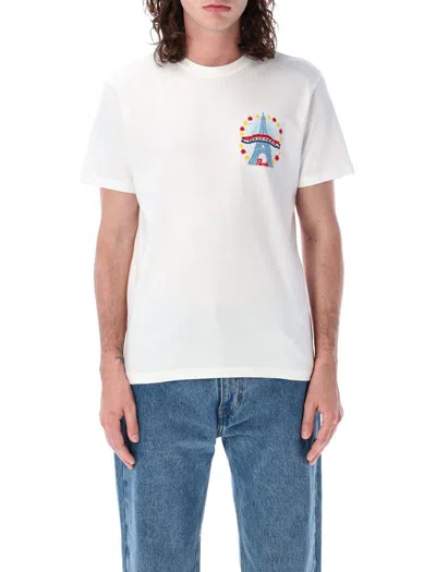 Kenzo Drawn Varsity Slim T-shirt In Off White