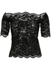 Rabanne Lace Top In Black