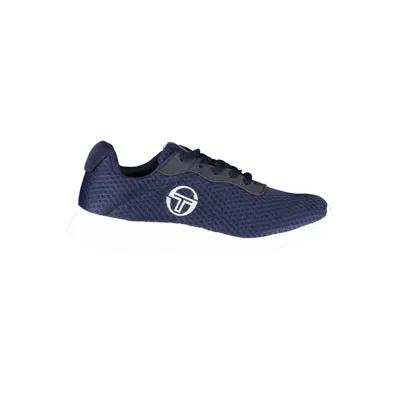 Sergio Tacchini Athletic Sneakers With Embroidered Details In Blue