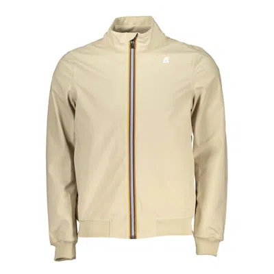K-way Beige Contrast Detail Sports Jacket In Brown