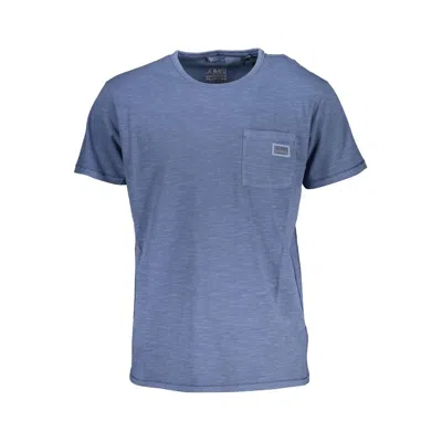 Guess Jeans Chic Crew Neck Pocket Tee In Blue