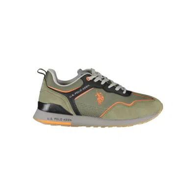 U.s. Polo Assn Chic Green Trainers With Contrast Details
