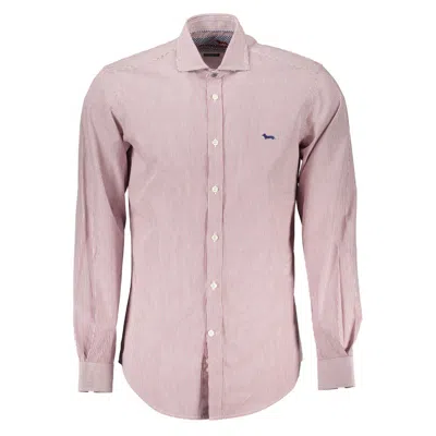 Harmont & Blaine Chic Pink Narrow-fit Organic Cotton Shirt