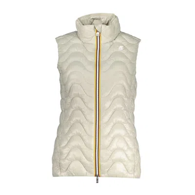 K-way Chic Sleeveless Zip Jacket With Contrast Details In Grey