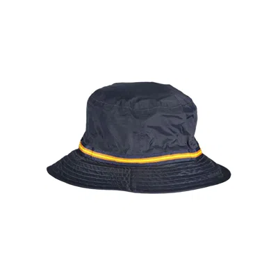 K-way Chic Waterproof Blue Bucket Hat With Contrast Details In Multi