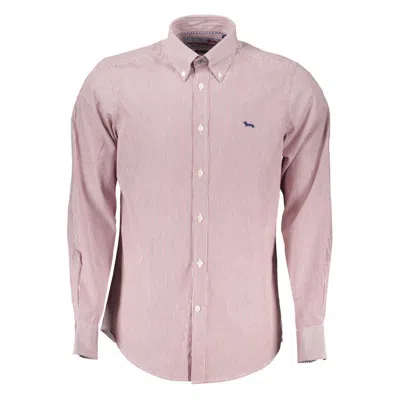 Harmont & Blaine Classic Pink Striped Button-down Shirt