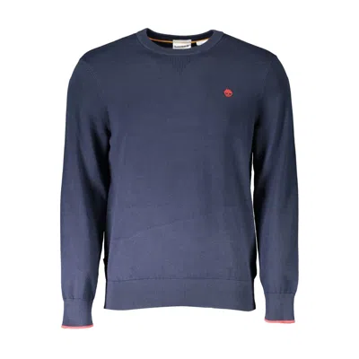 Timberland Classic Organic Crew Neck Sweater In Blue In Gray