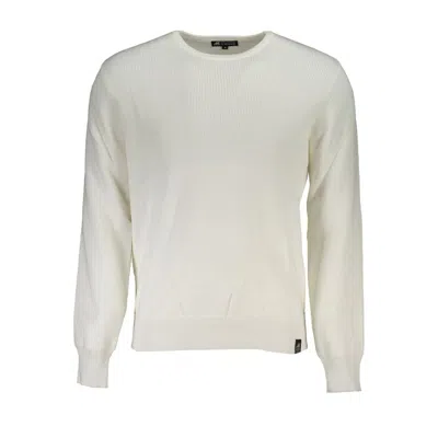 U.s. Grand Polo Crew Neck Sweater With Contrast Details In White