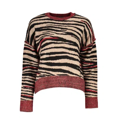 Desigual Eclectic Chic Turtleneck Jumper In Pink