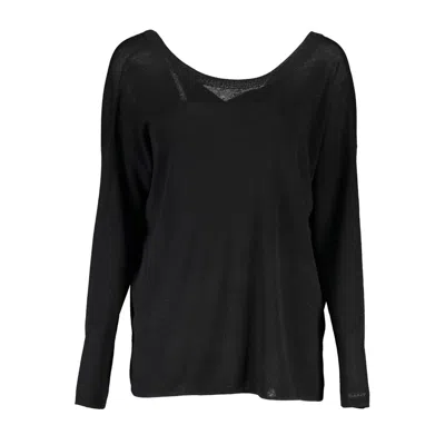 Gant Ele Black Wool Jumper With Round Neck