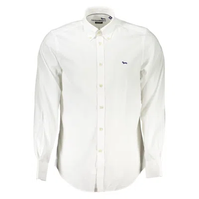 Harmont & Blaine Elegant Cotton Shirt With Contrasting Men's Cuffs In White