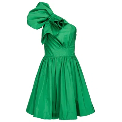 Pinko Woman Short Dress Green Size 8 Polyester