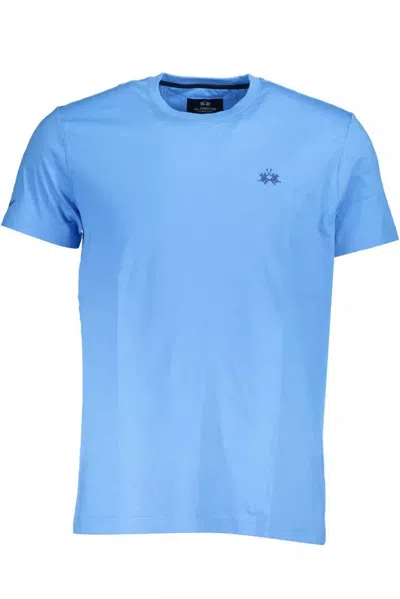 La Martina Light Blue Cotton T-shirt